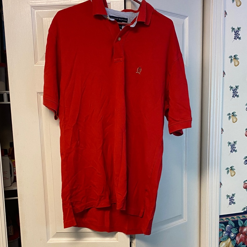 Tommy Hilfiger Vibrant Red Polo Shirt